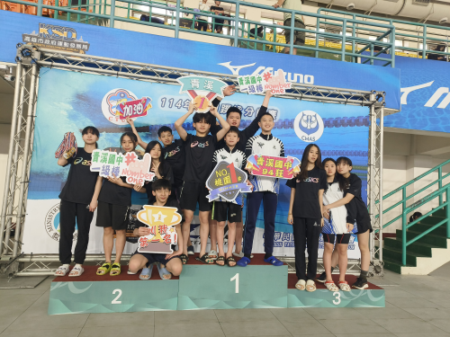 114年全國蹼泳分齡賽榮獲全國冠軍